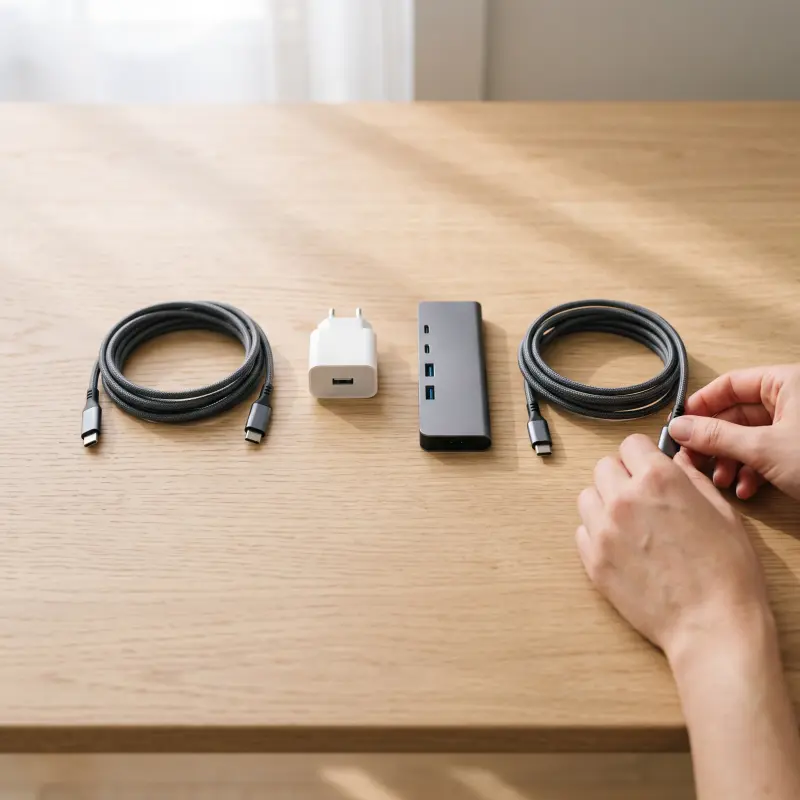 Cargadores, cables y adaptadores