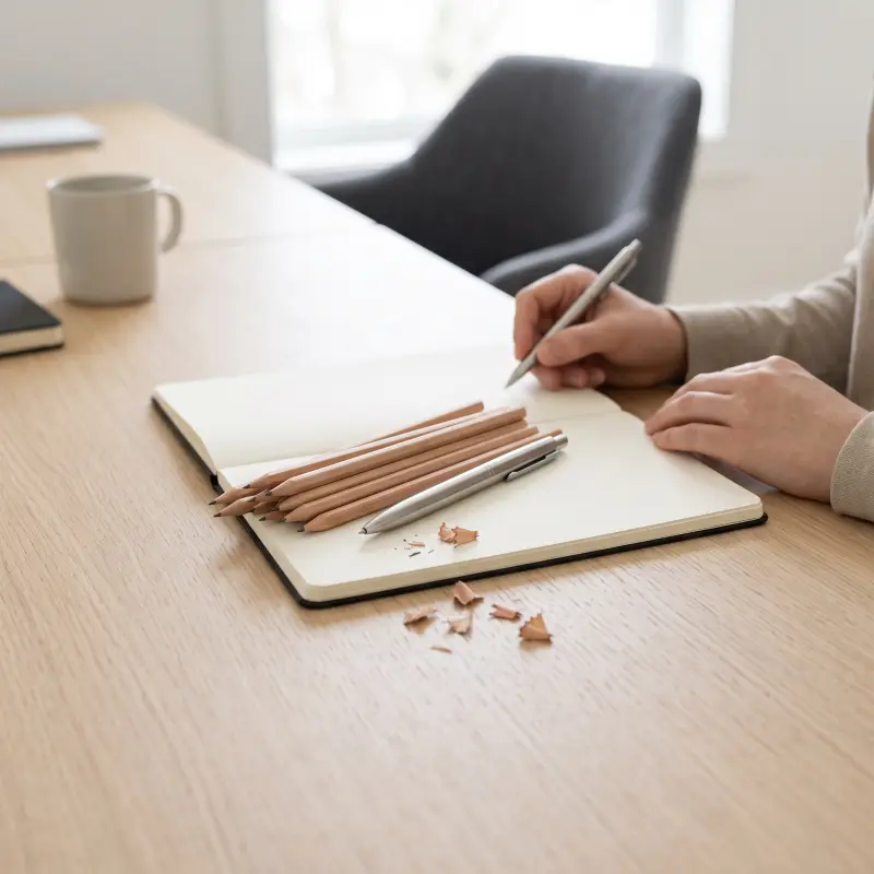 Lápices y escritura eterna