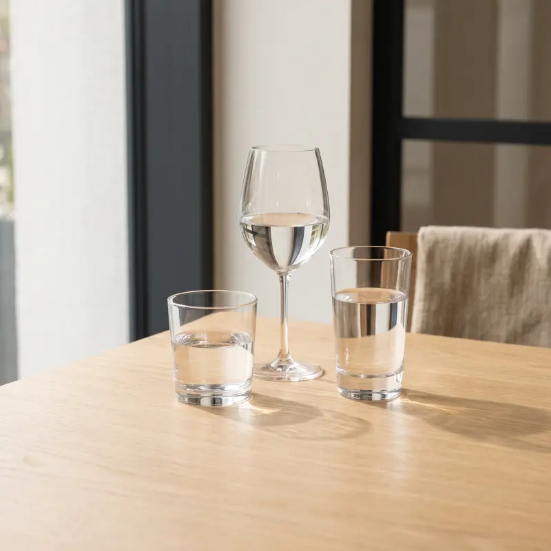 Vasos, copas y cristalería